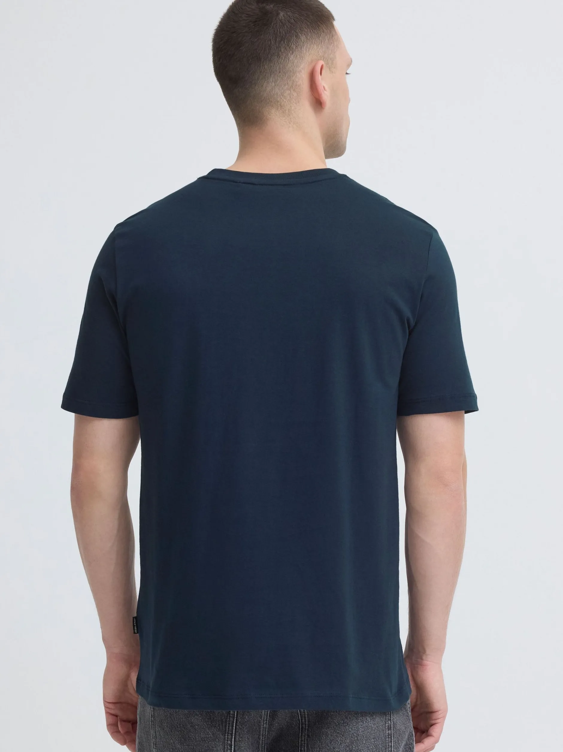 BLEND Herren Rundhalsshirt - BHKarter in blau
