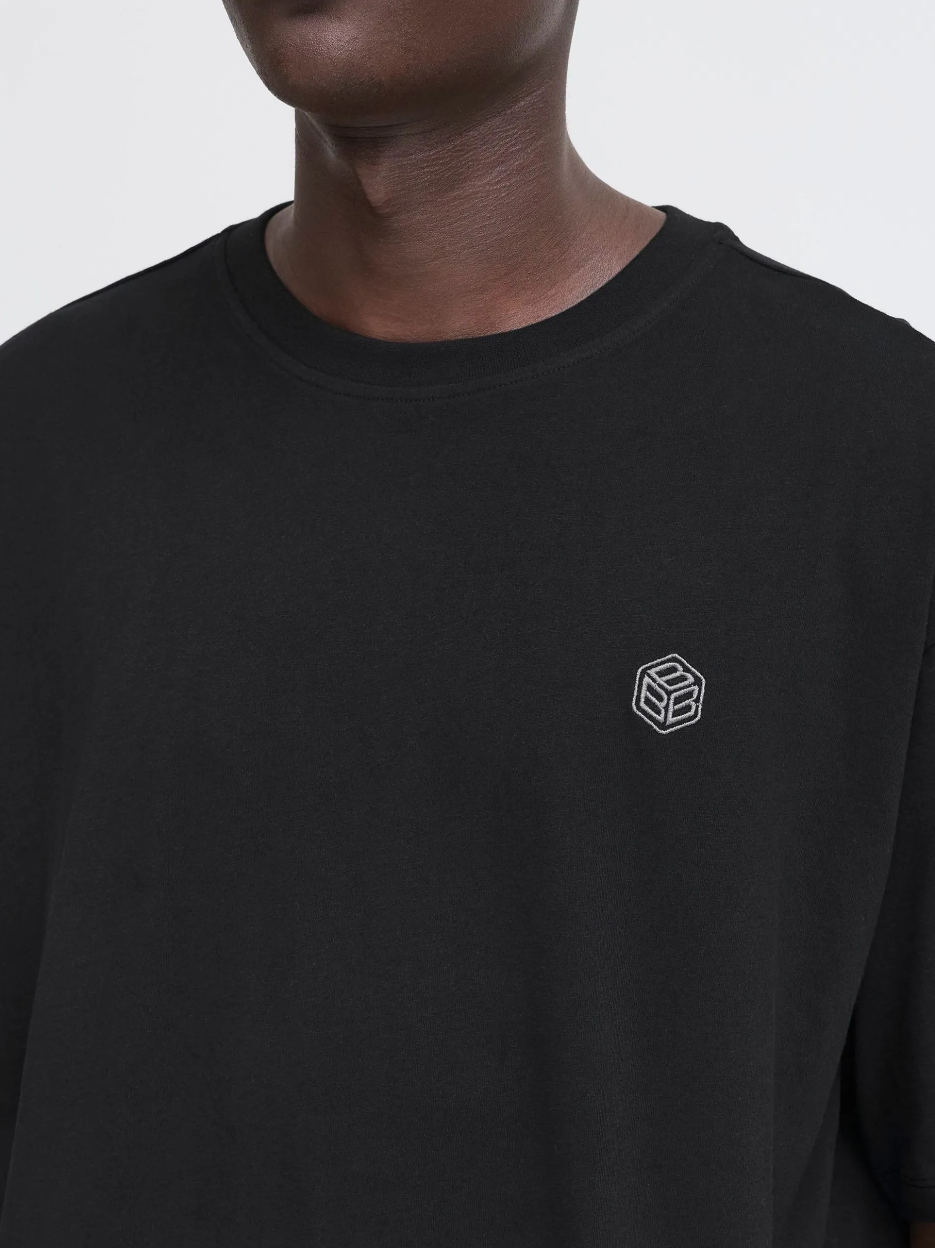 BLEND Herren Rundhalsshirt - BHBamo in schwarz