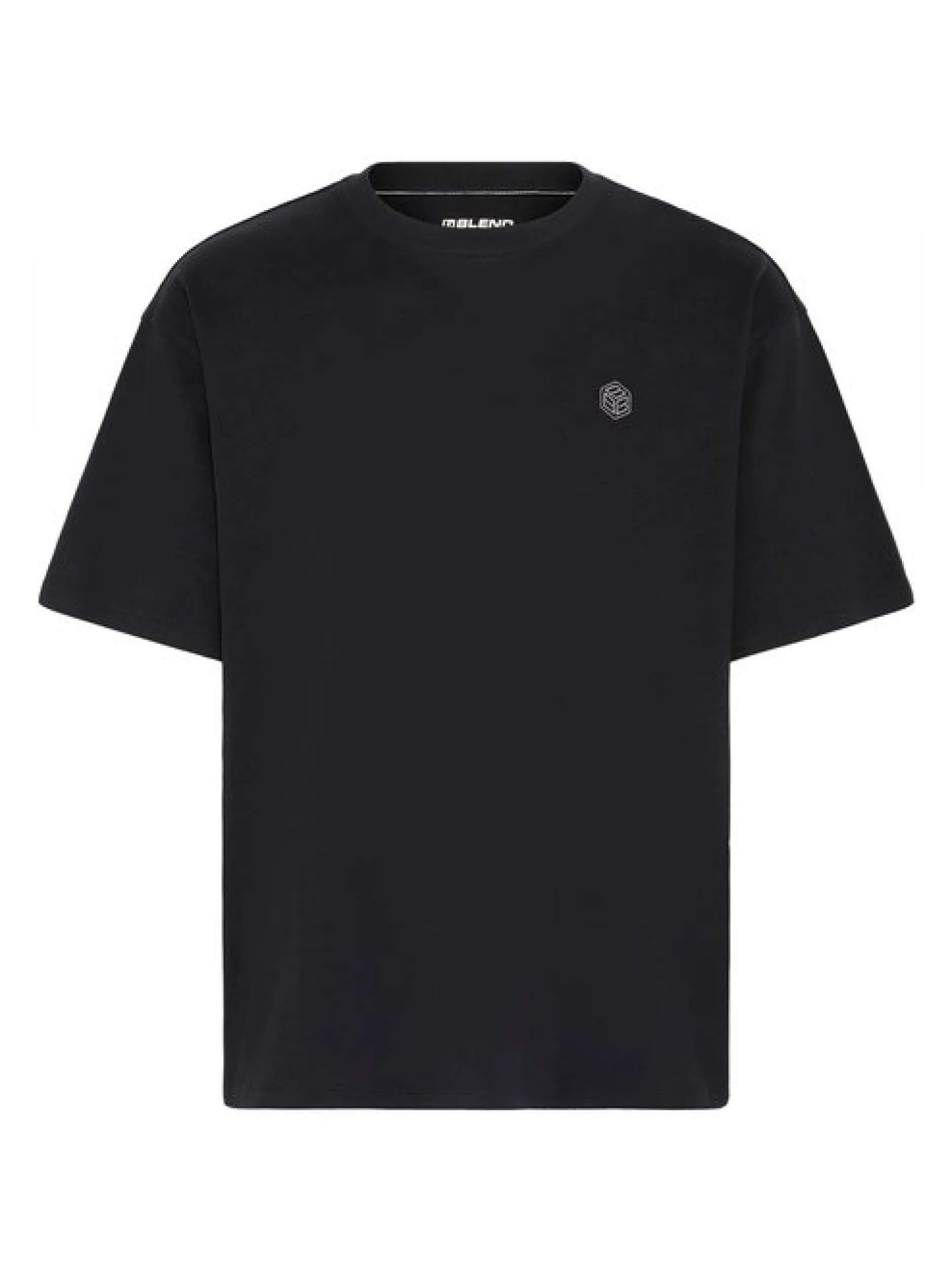 BLEND Herren Rundhalsshirt - BHBamo in schwarz