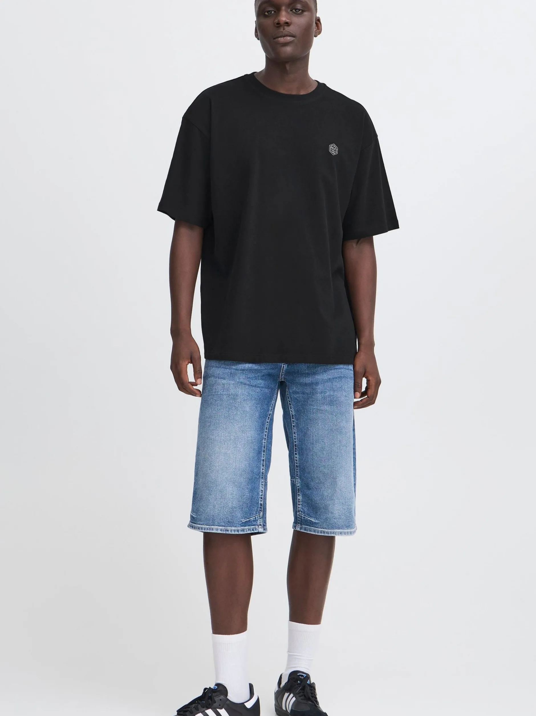 BLEND Herren Rundhalsshirt - BHBamo in schwarz