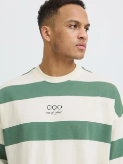 BLEND Herren Rundhalsshirt - BHKaveh in grün