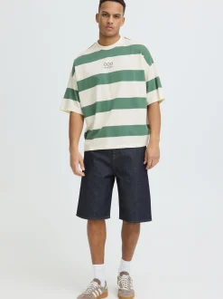 BLEND Herren Rundhalsshirt - BHKaveh in grün