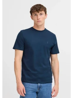 BLEND Herren Rundhalsshirt - BHEbal 2er-Pack in blau