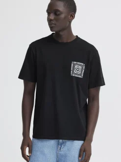 BLEND Herren Rundhalsshirt - BHKayden in schwarz