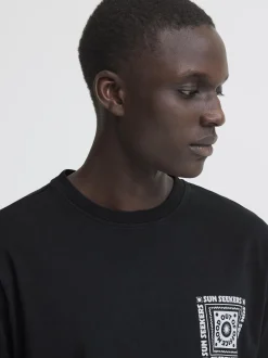 BLEND Herren Rundhalsshirt - BHKayden in schwarz