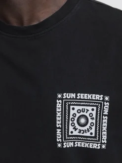 BLEND Herren Rundhalsshirt - BHKayden in schwarz