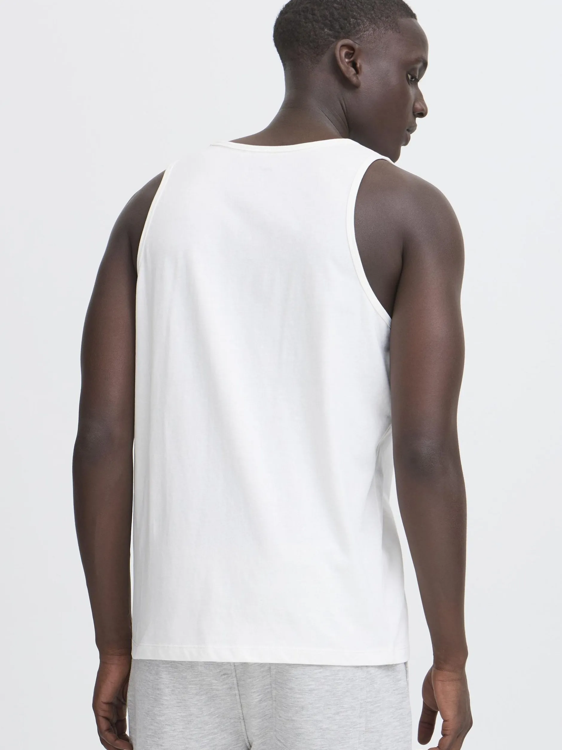 BLEND Herren Rundhalsshirt - BHEbil 2er-Pack in weiß