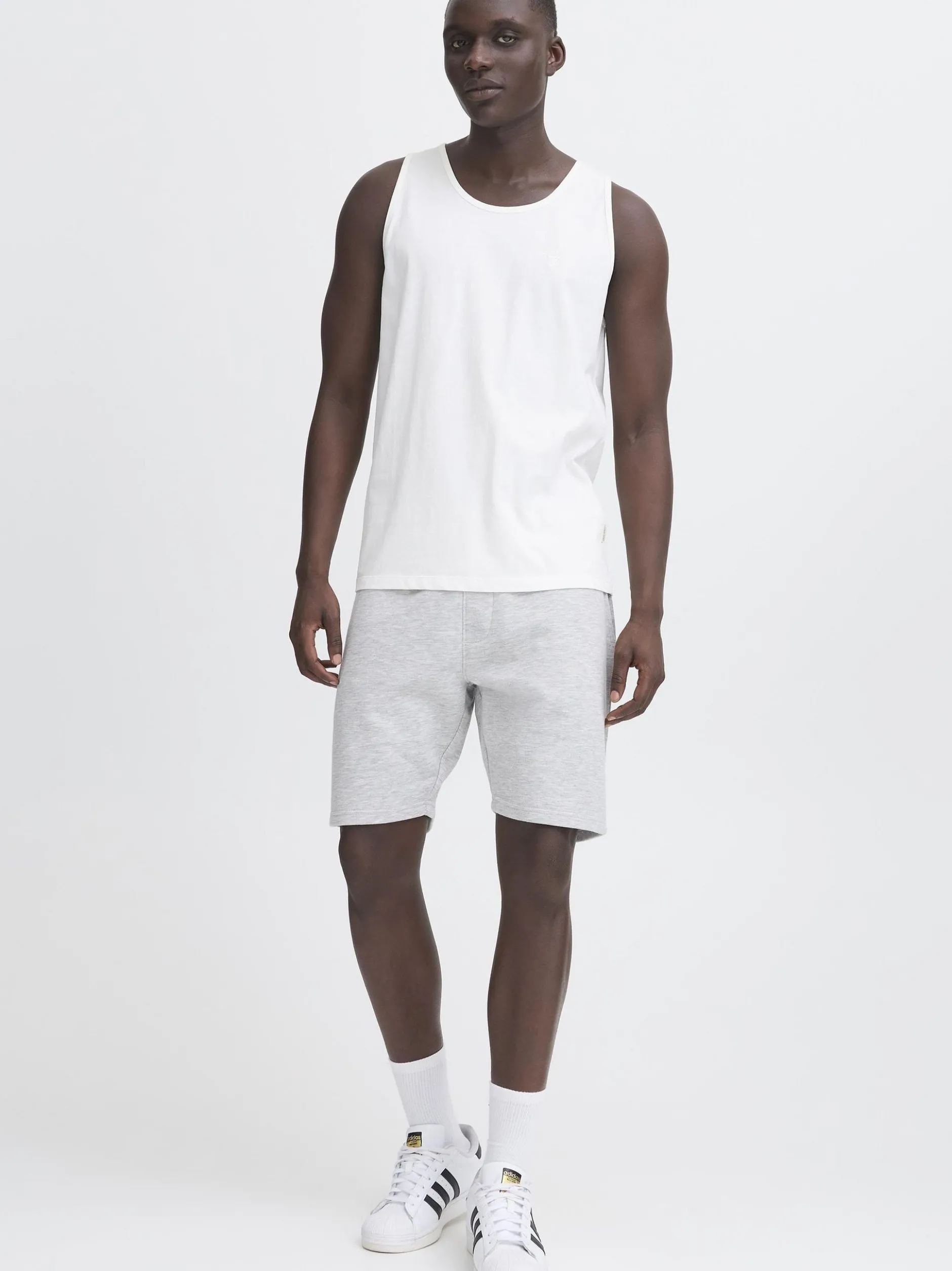 BLEND Herren Rundhalsshirt - BHEbil 2er-Pack in weiß
