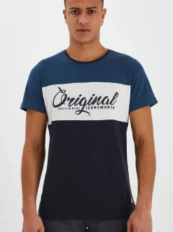 BLEND Herren Rundhalsshirt - BHNero in marine