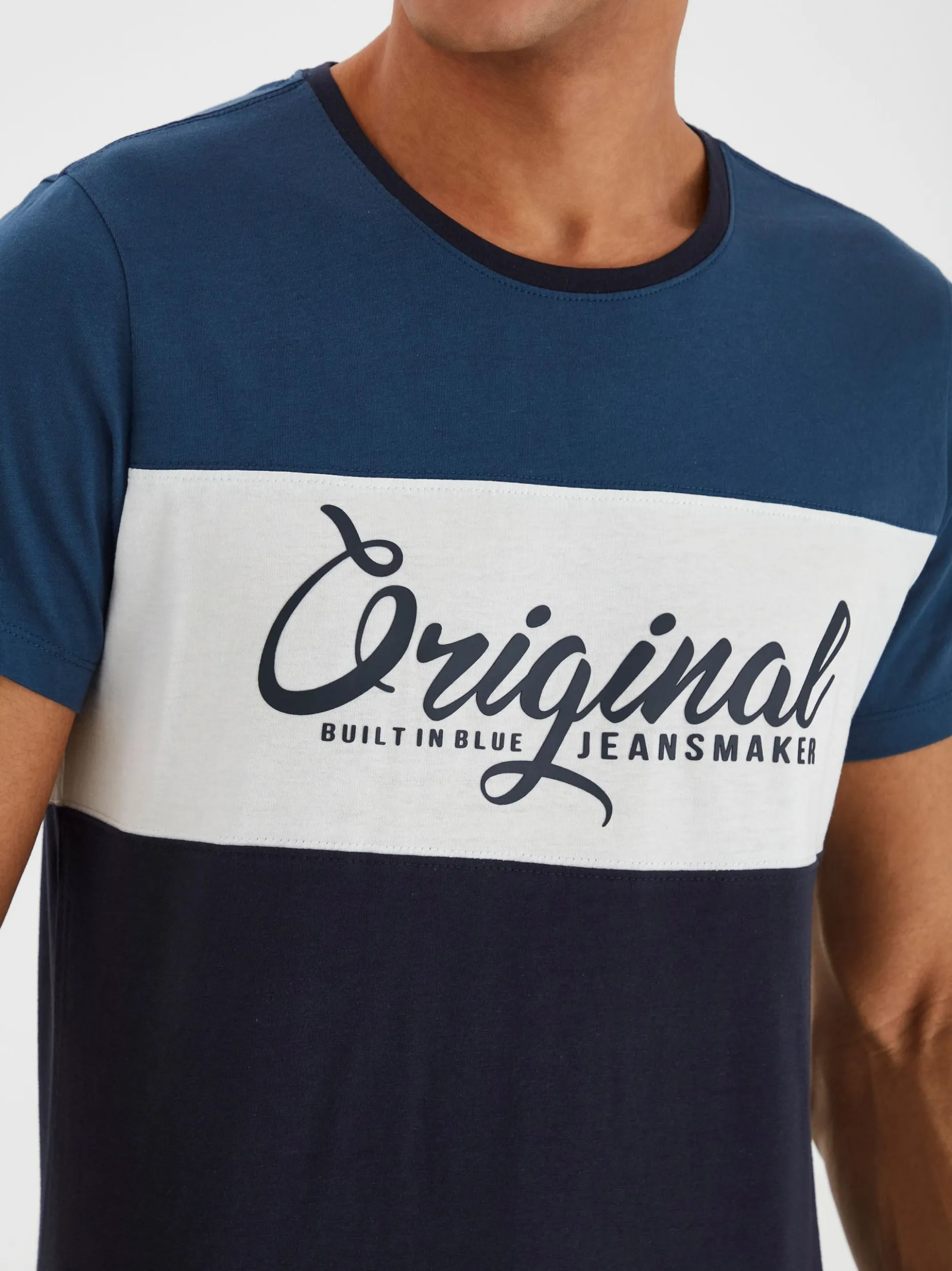 BLEND Herren Rundhalsshirt - BHNero in marine