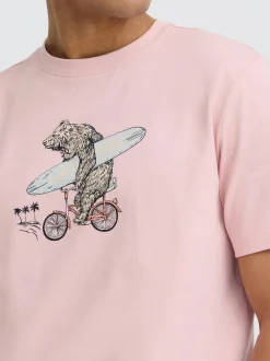 BLEND Herren Rundhalsshirt - BHKarsten in rosa