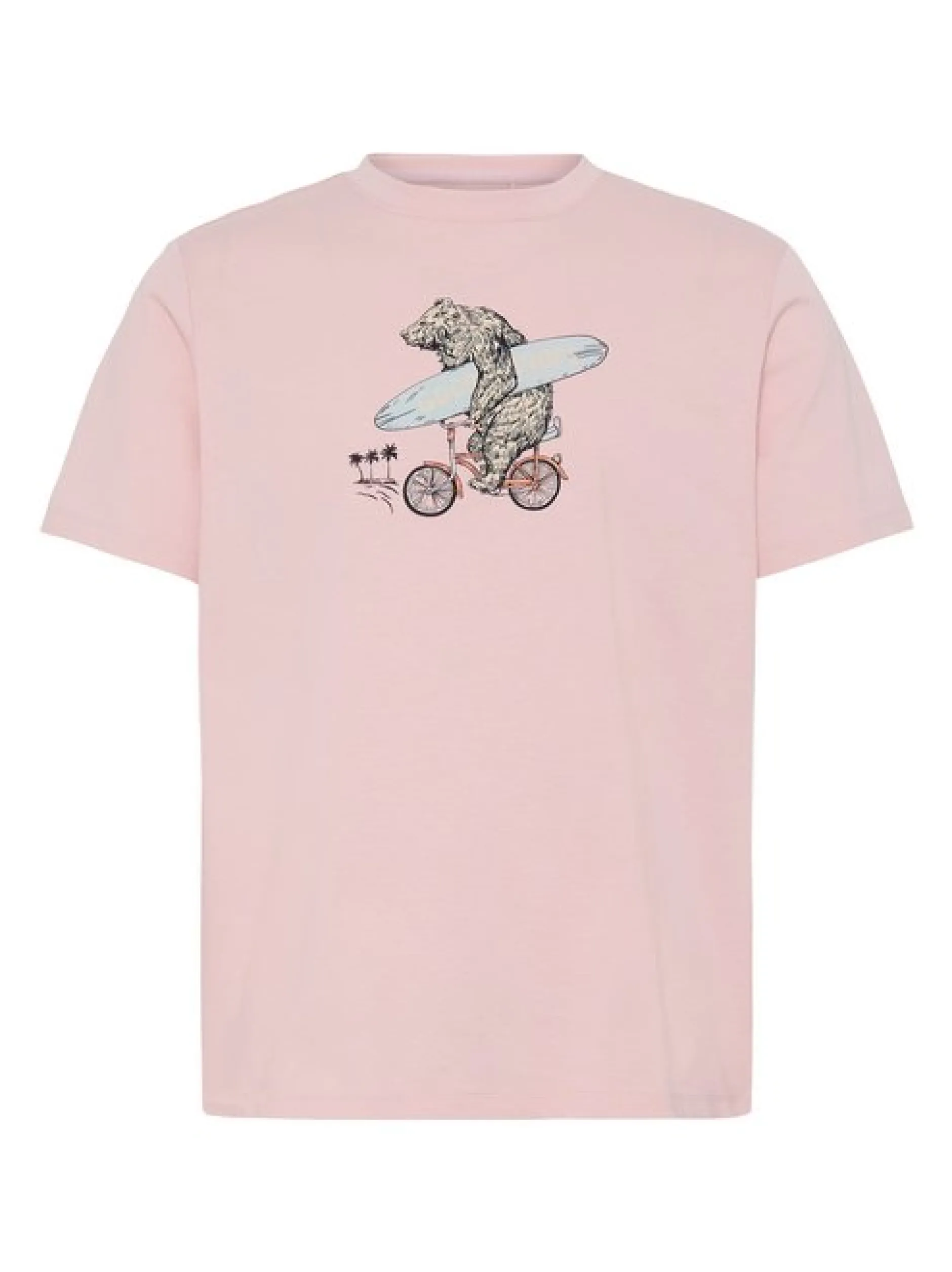 BLEND Herren Rundhalsshirt - BHKarsten in rosa
