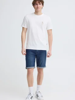 BLEND Herren Rundhalsshirt - BHJeppe in weiß