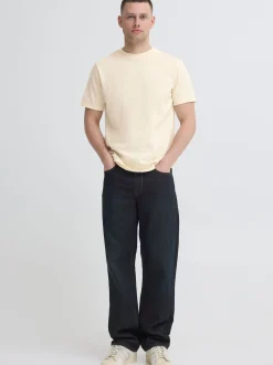 BLEND Herren Rundhalsshirt - BHEswin in beige