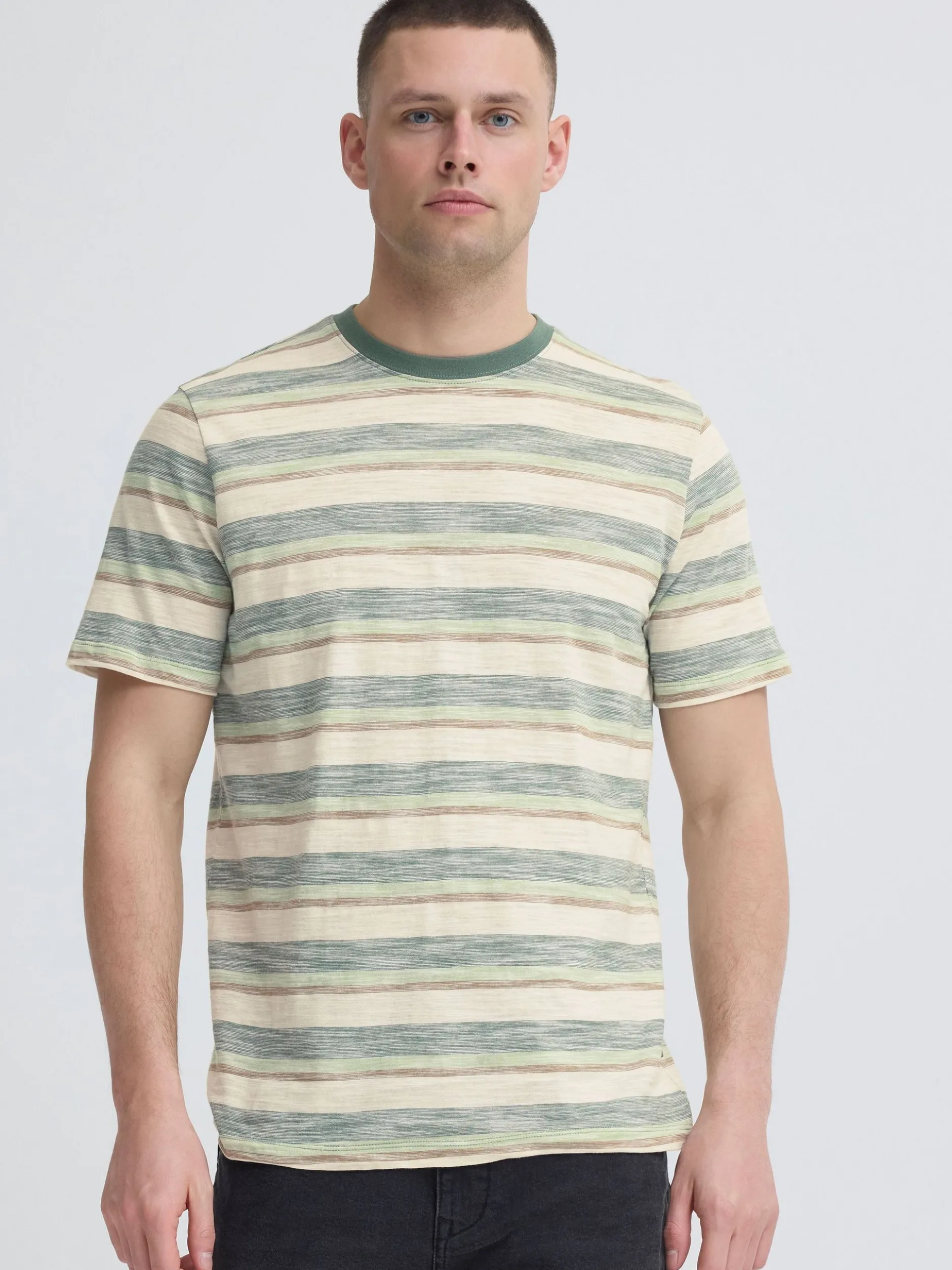 BLEND Herren Rundhalsshirt - BHKobe in grün