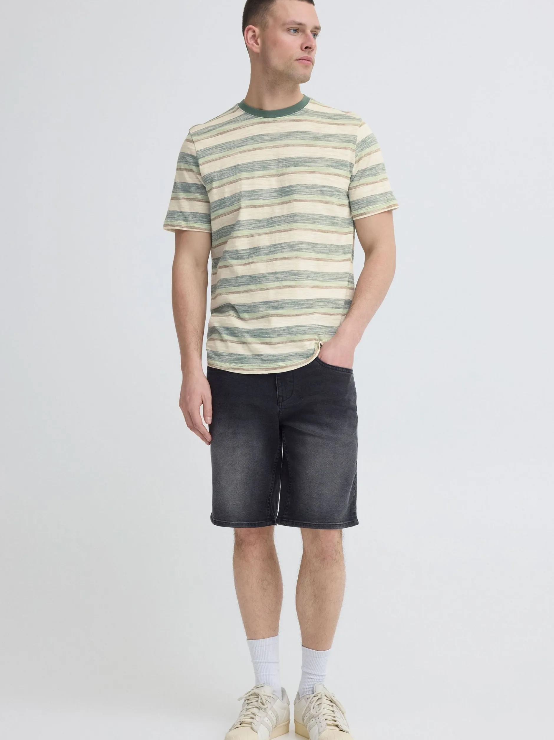 BLEND Herren Rundhalsshirt - BHKobe in grün