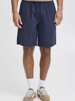 BLEND Herren Shorts - BHBay Linen in blau