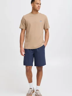 BLEND Herren Shorts - BHBay Linen in blau