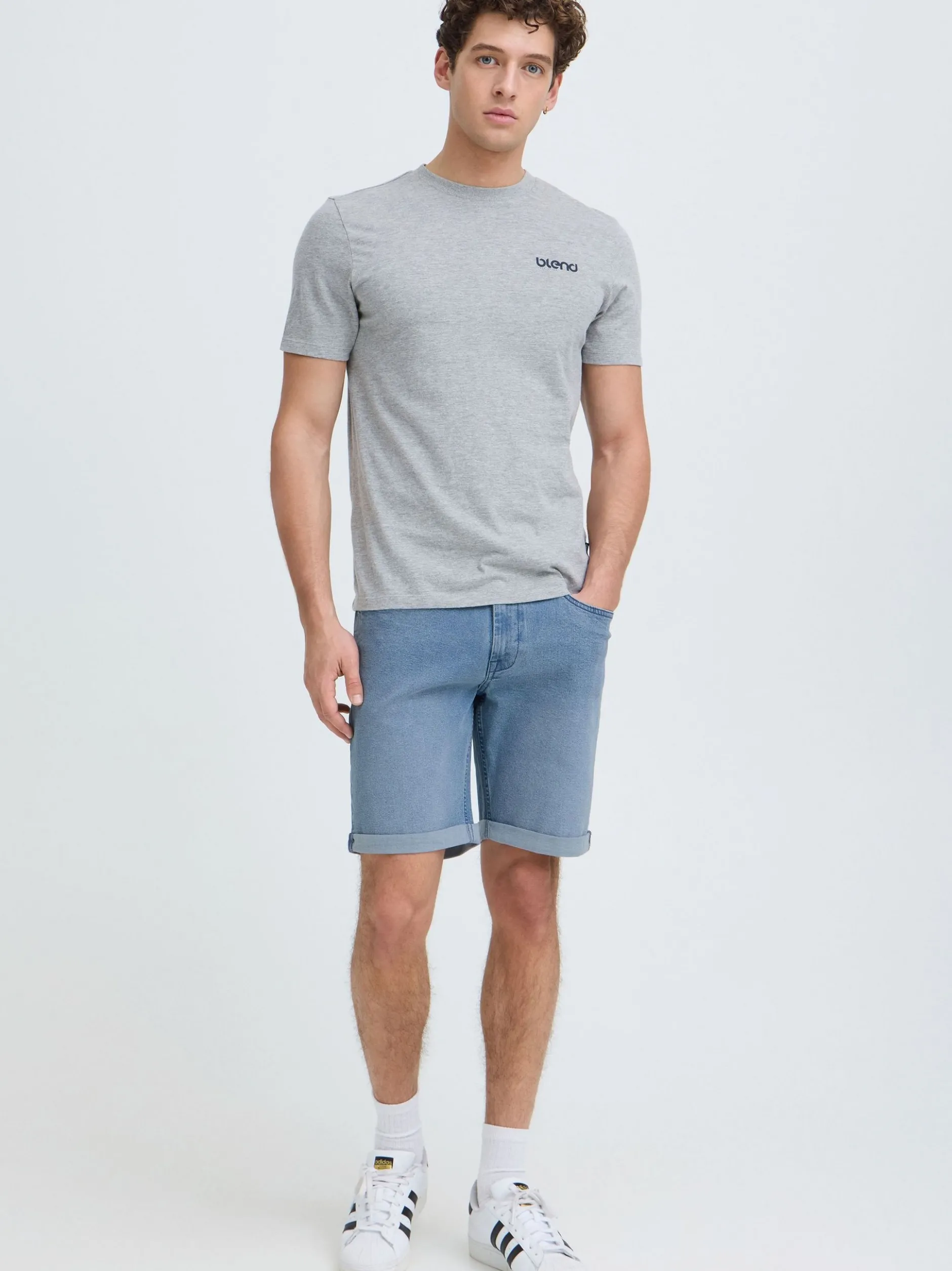 BLEND Herren Shorts - BHZinor in light stone