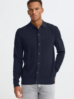 BLEND Herren Strickjacke - BHBaron in blau