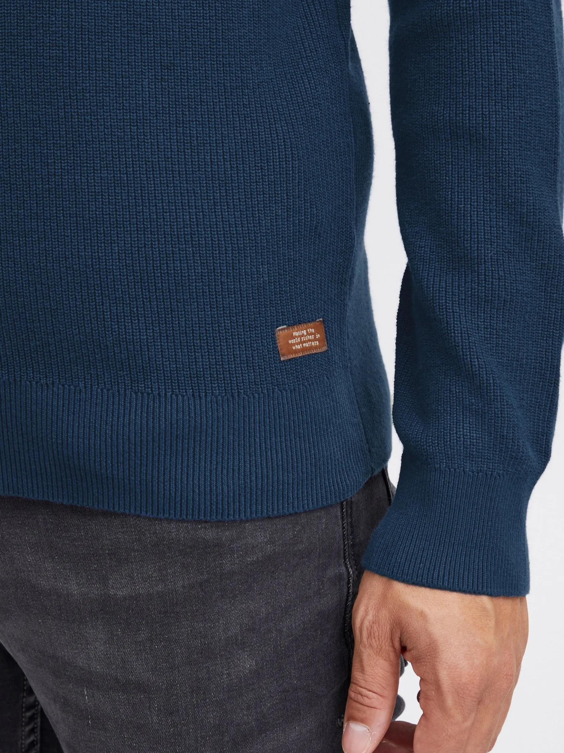 BLEND Herren Strickjacke - BHCodford in blau