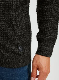 BLEND Herren Strickjacke - BHCarmelo in schwarz