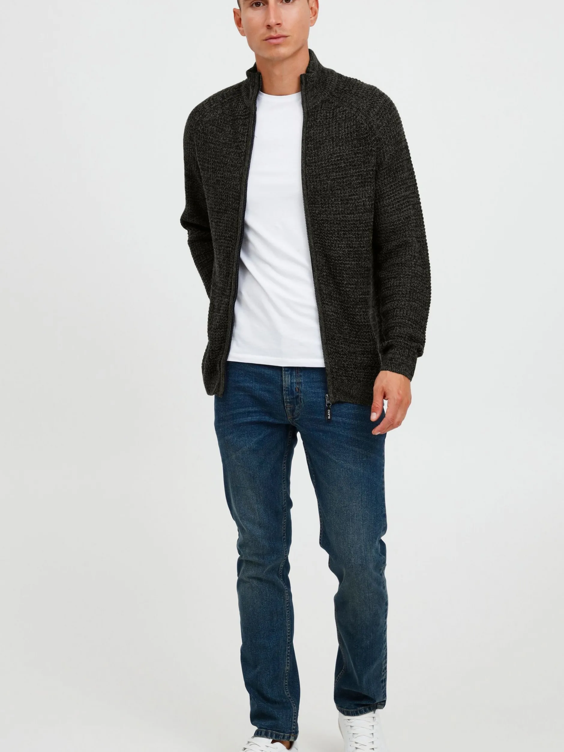 BLEND Herren Strickjacke - BHCarmelo in schwarz