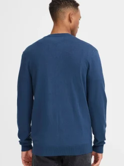 BLEND Herren Strickjacke - BHDan in blau