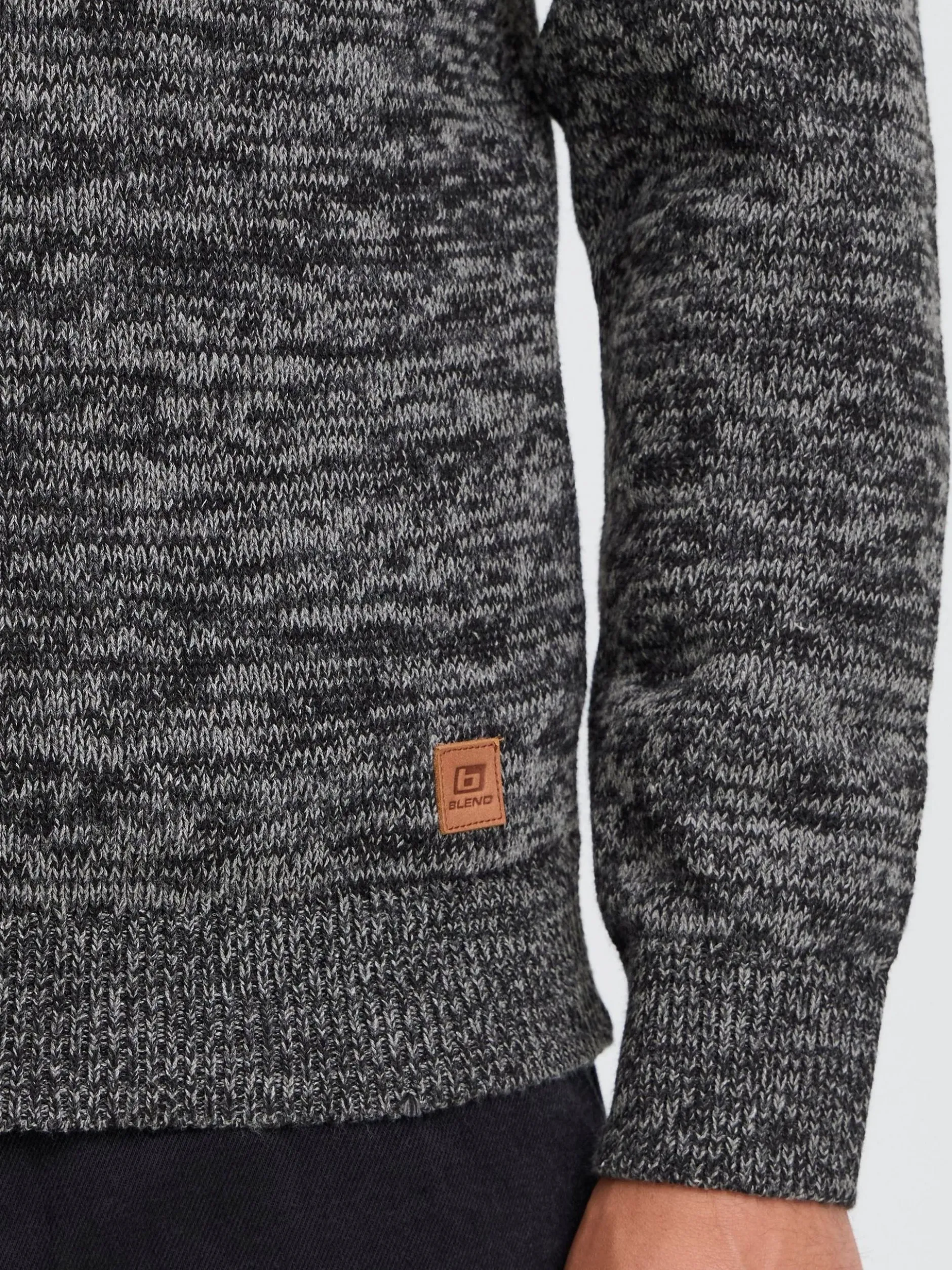 BLEND Herren Strickjacke - BHDamon in schwarz