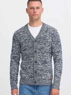 BLEND Herren Strickjacke - BHDamon in blau