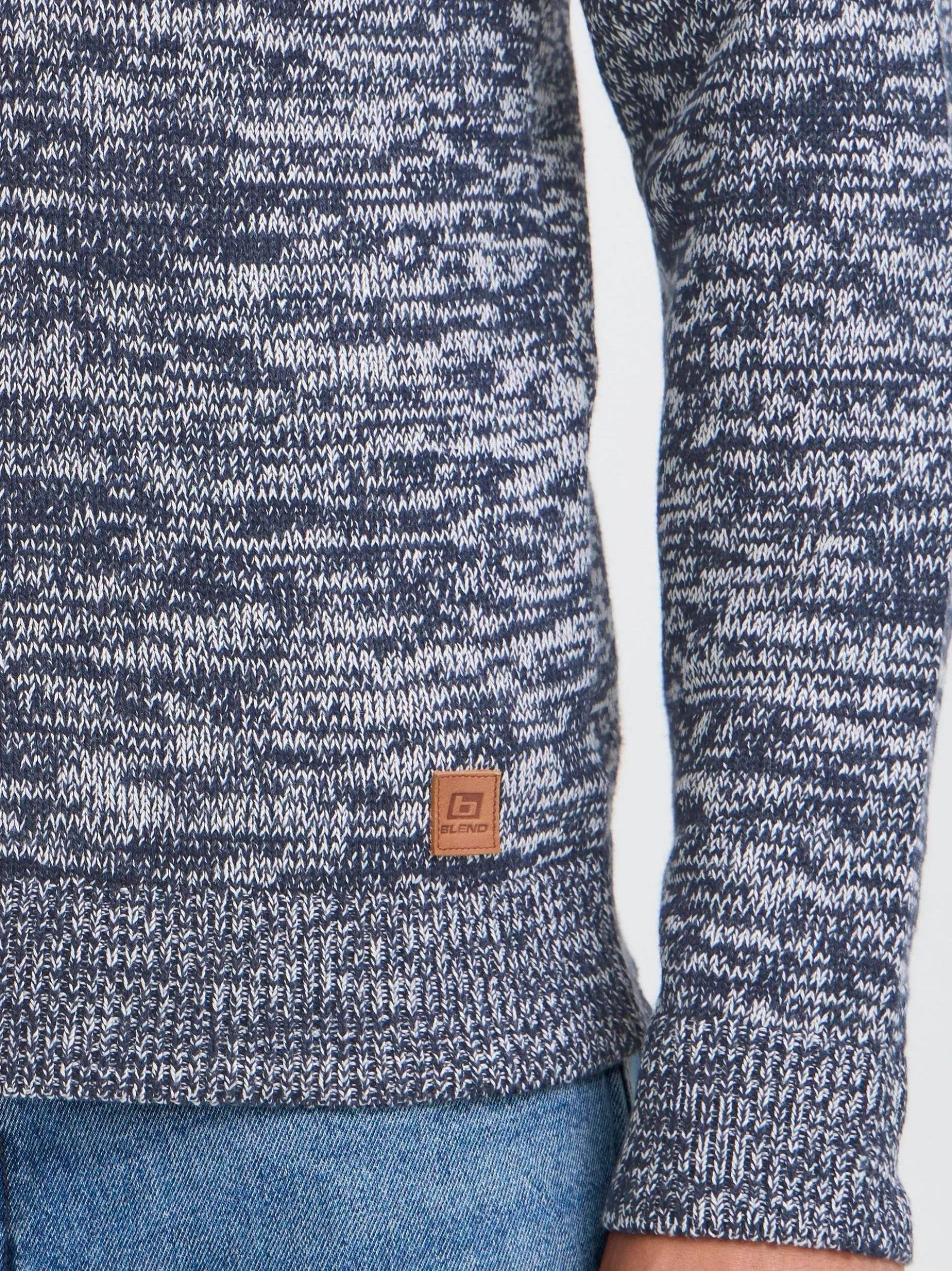 BLEND Herren Strickjacke - BHDamon in blau