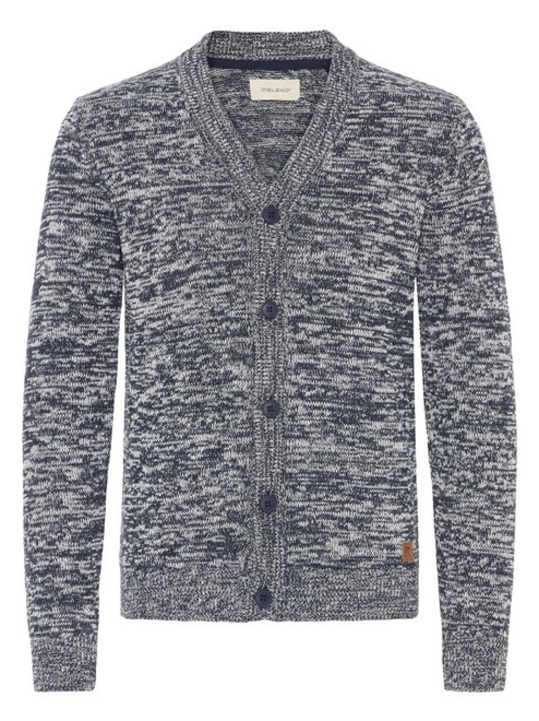 BLEND Herren Strickjacke - BHDamon in blau
