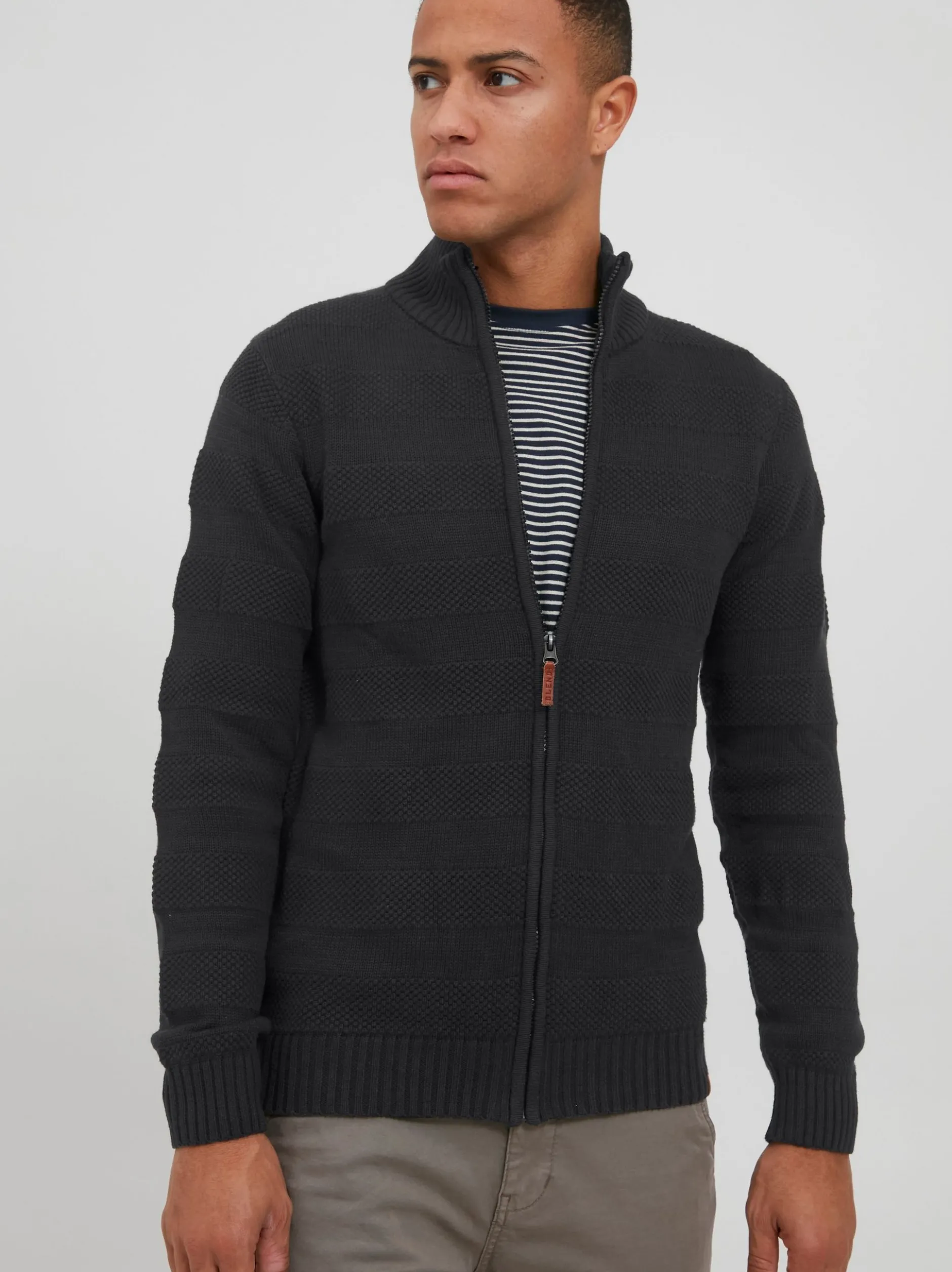 BLEND Herren Strickjacke - BHGalmaro in grau