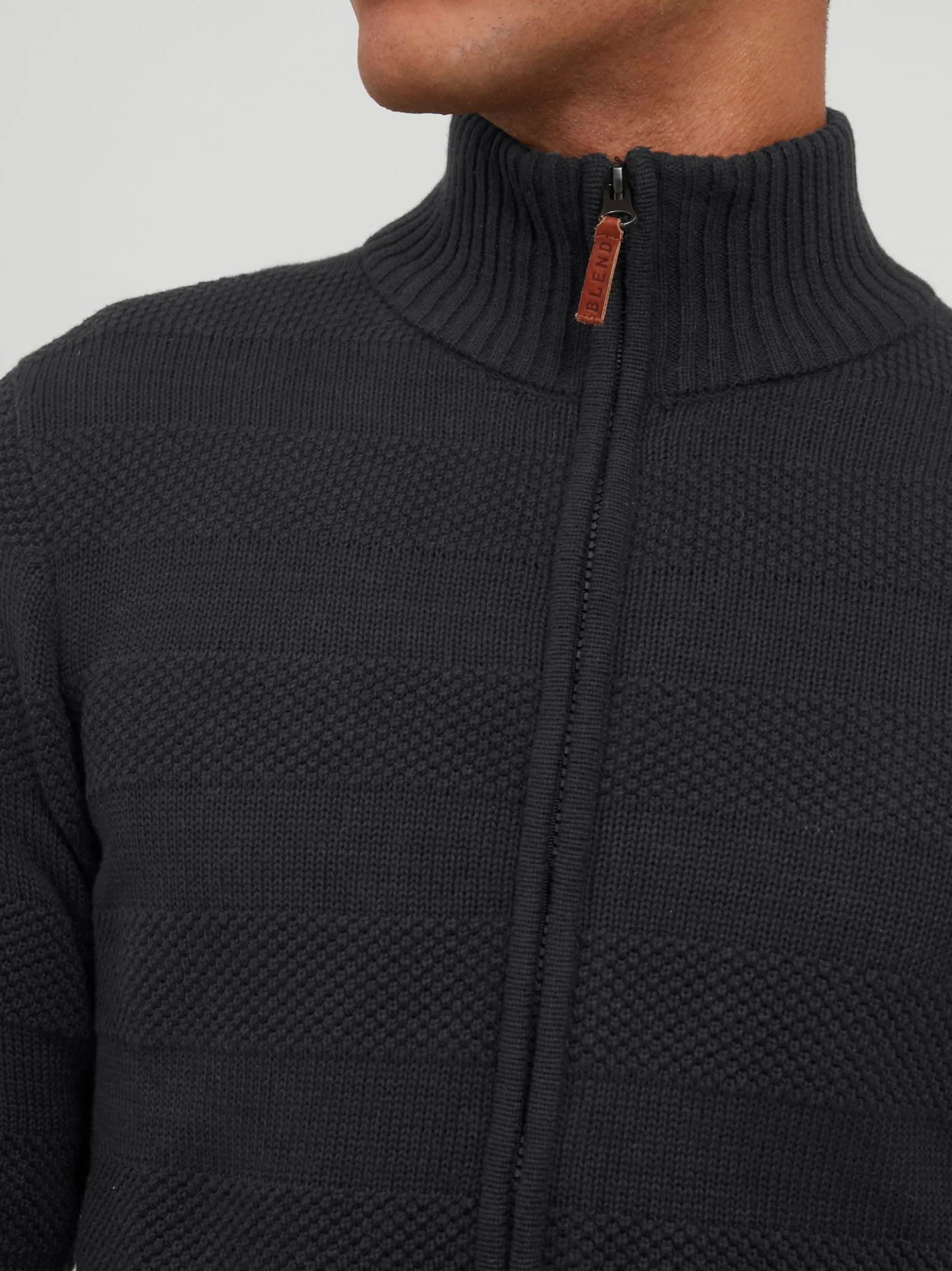 BLEND Herren Strickjacke - BHGalmaro in grau