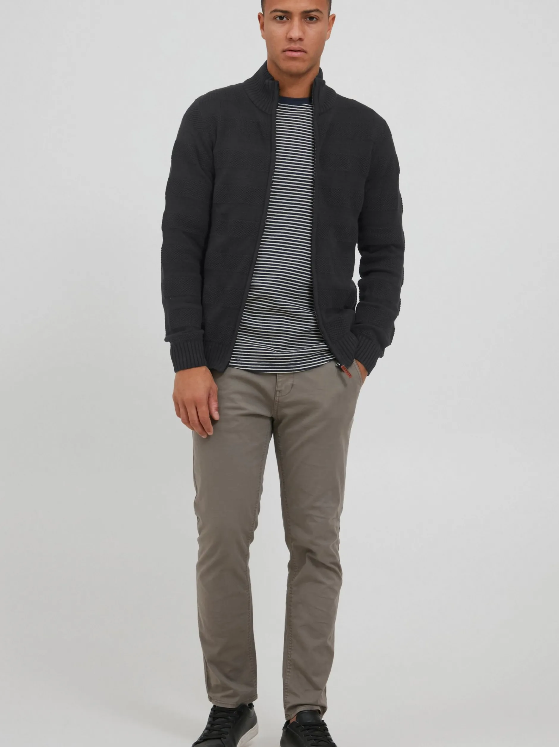 BLEND Herren Strickjacke - BHGalmaro in grau