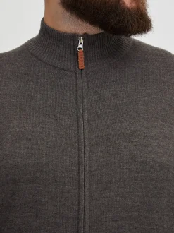 BLEND Herren Strickjacke - BHNorman Big & Tall in anthrazit