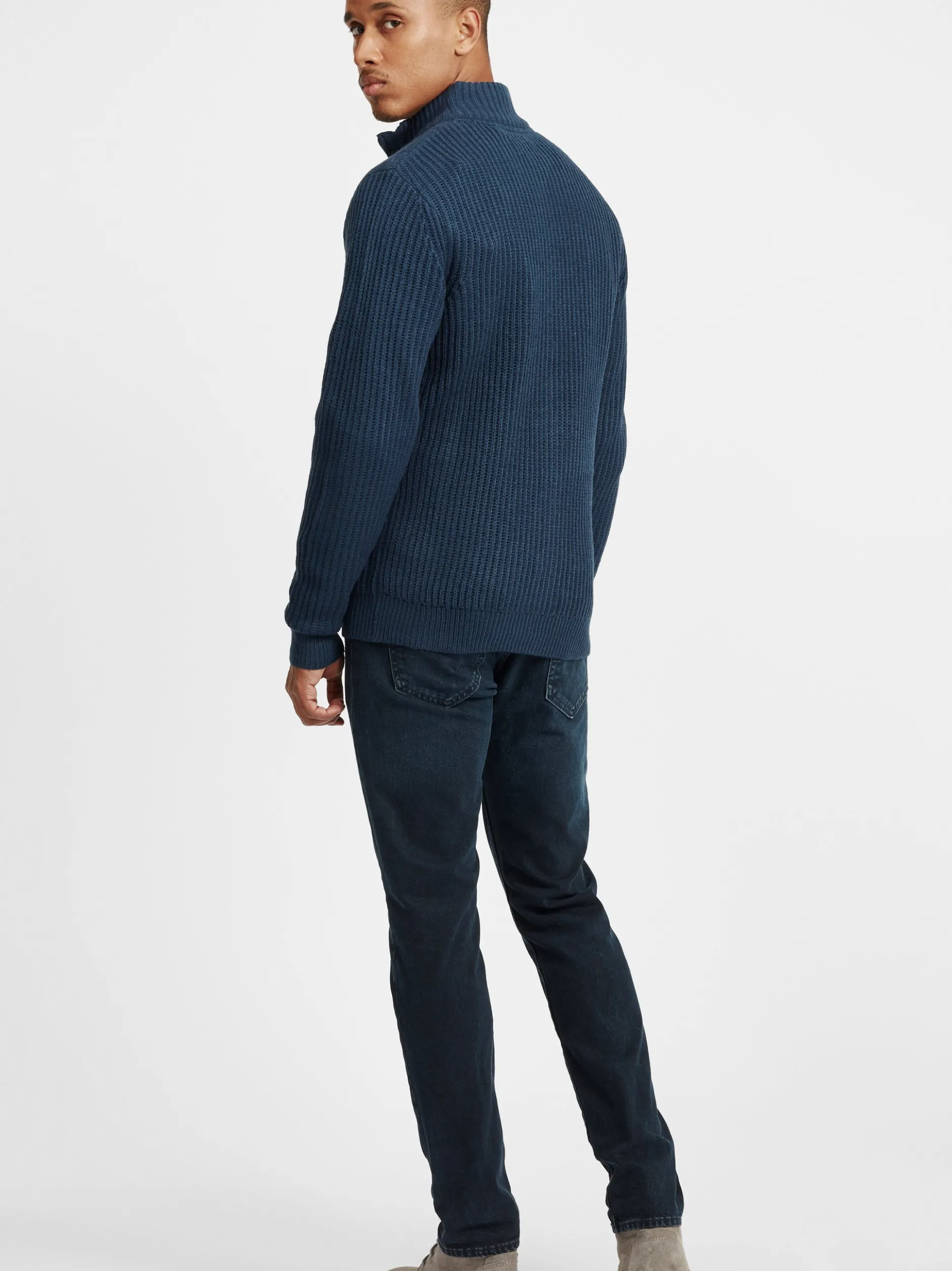 BLEND Herren Strickjacke - BHOteros in blau