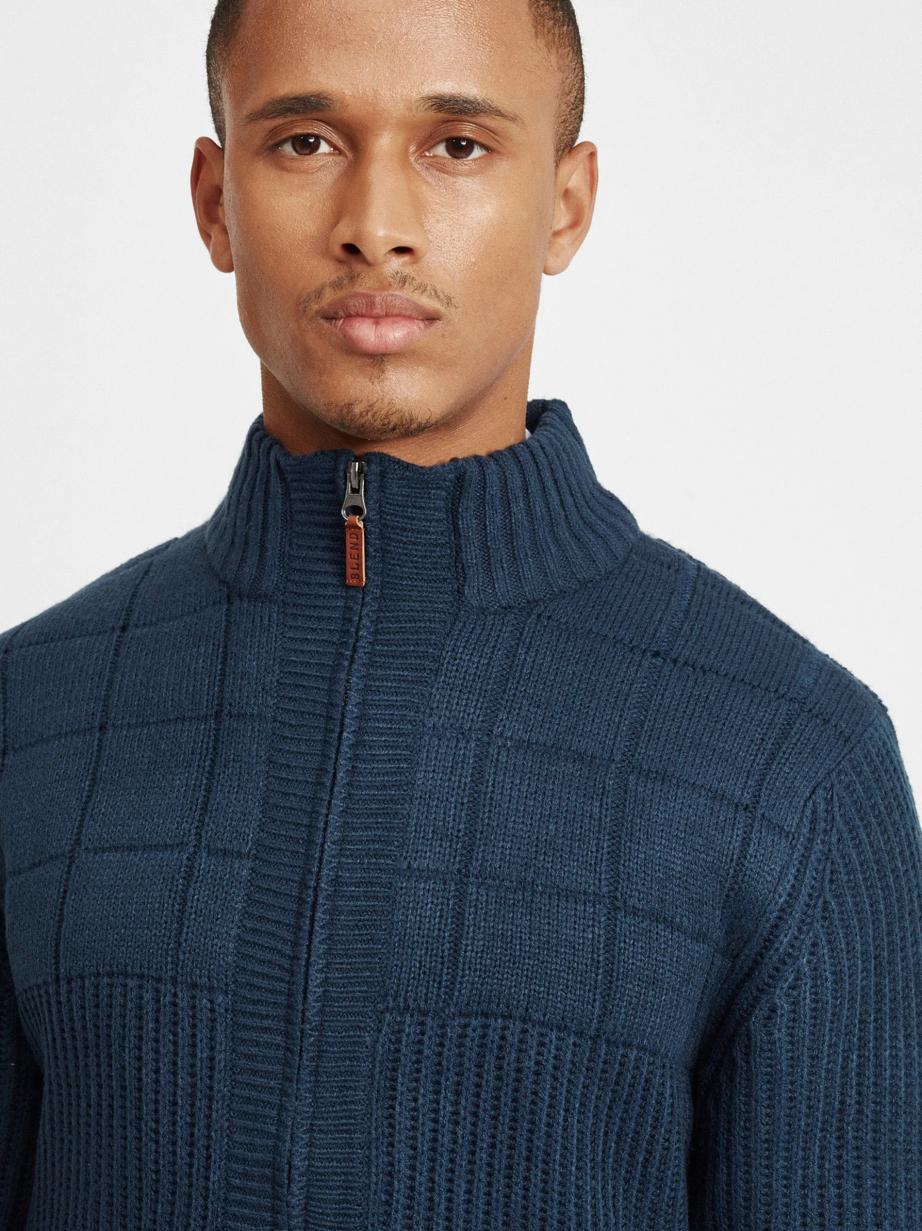 BLEND Herren Strickjacke - BHOteros in blau
