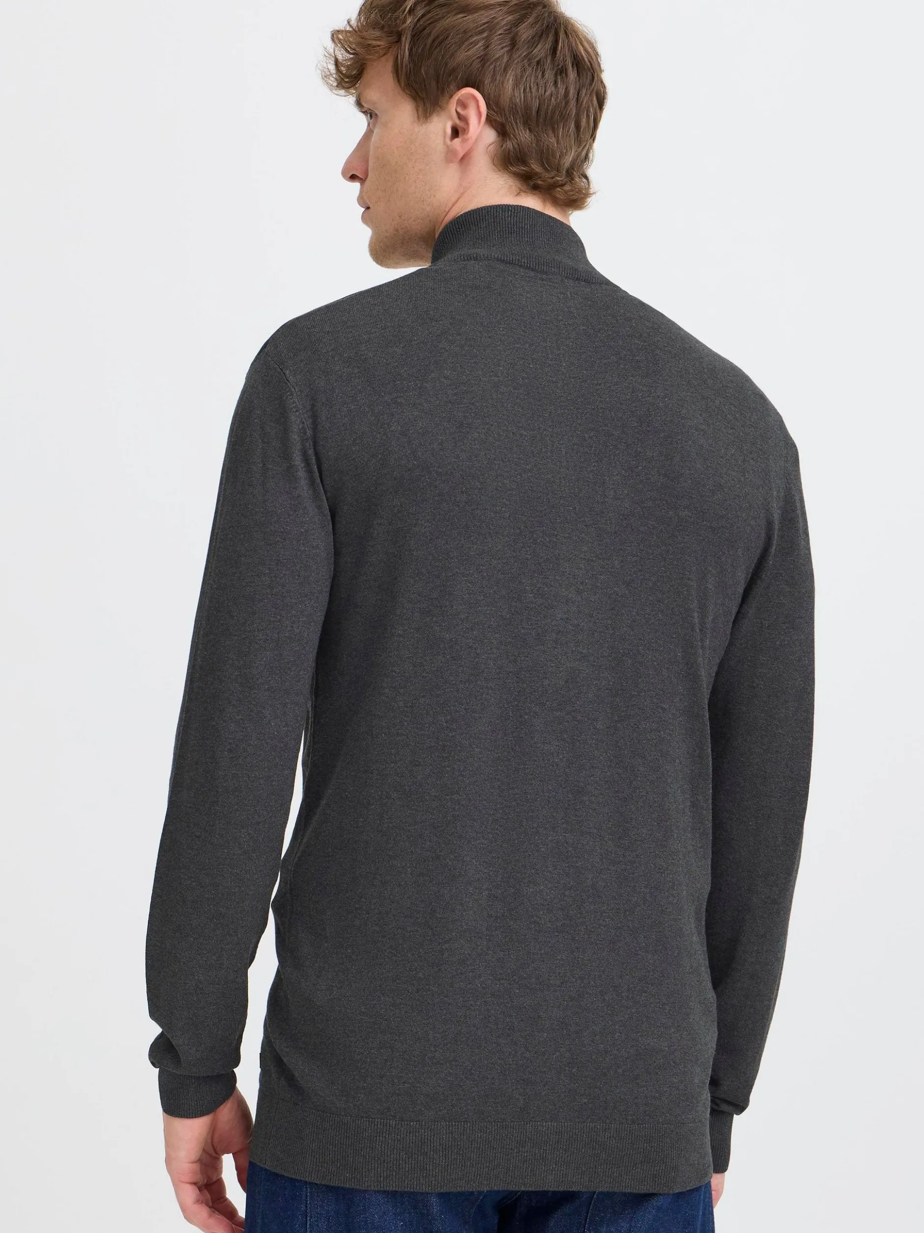 BLEND Herren Strickjacke - BHWebe in anthrazit