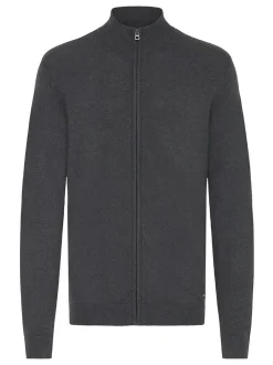BLEND Herren Strickjacke - BHWebe in anthrazit