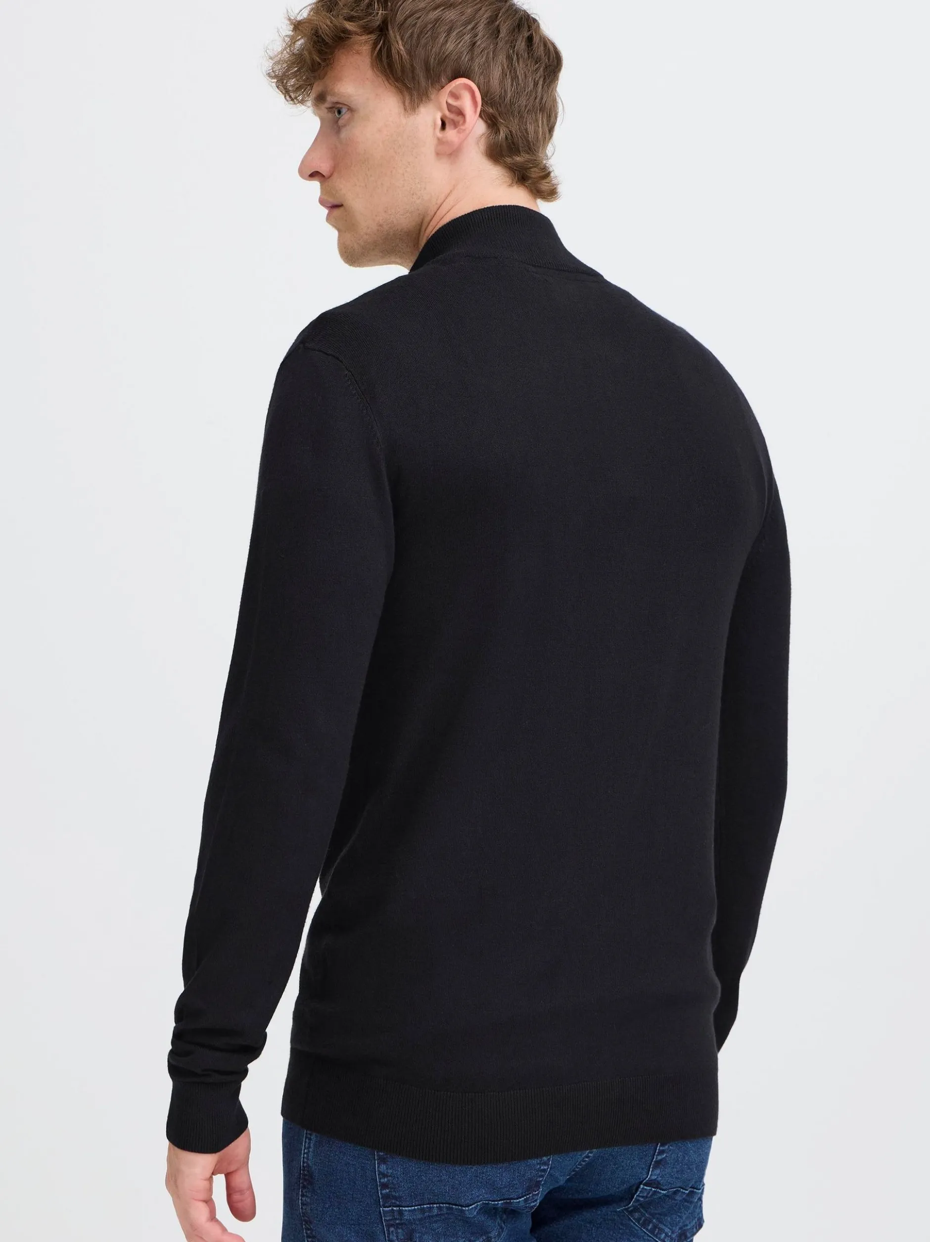 BLEND Herren Strickjacke - BHWebe in schwarz