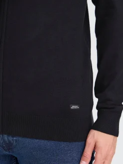 BLEND Herren Strickjacke - BHWebe in schwarz