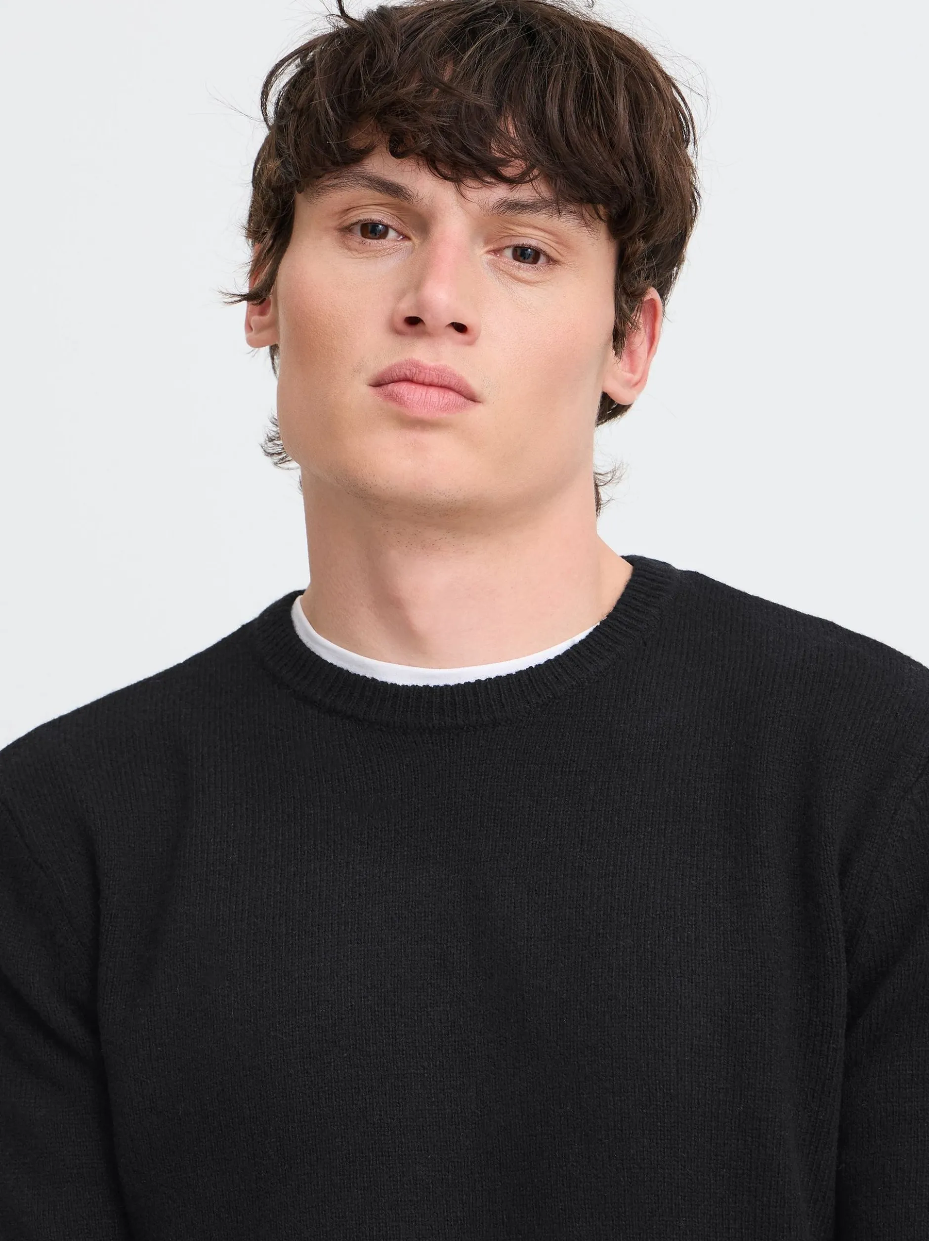 BLEND Herren Strickpullover - BHBranko in schwarz