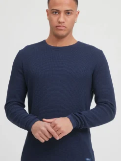 BLEND Herren Strickpullover - BHPullover in blau