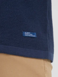 BLEND Herren Strickpullover - BHPullover in blau