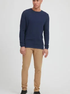 BLEND Herren Strickpullover - BHPullover in blau