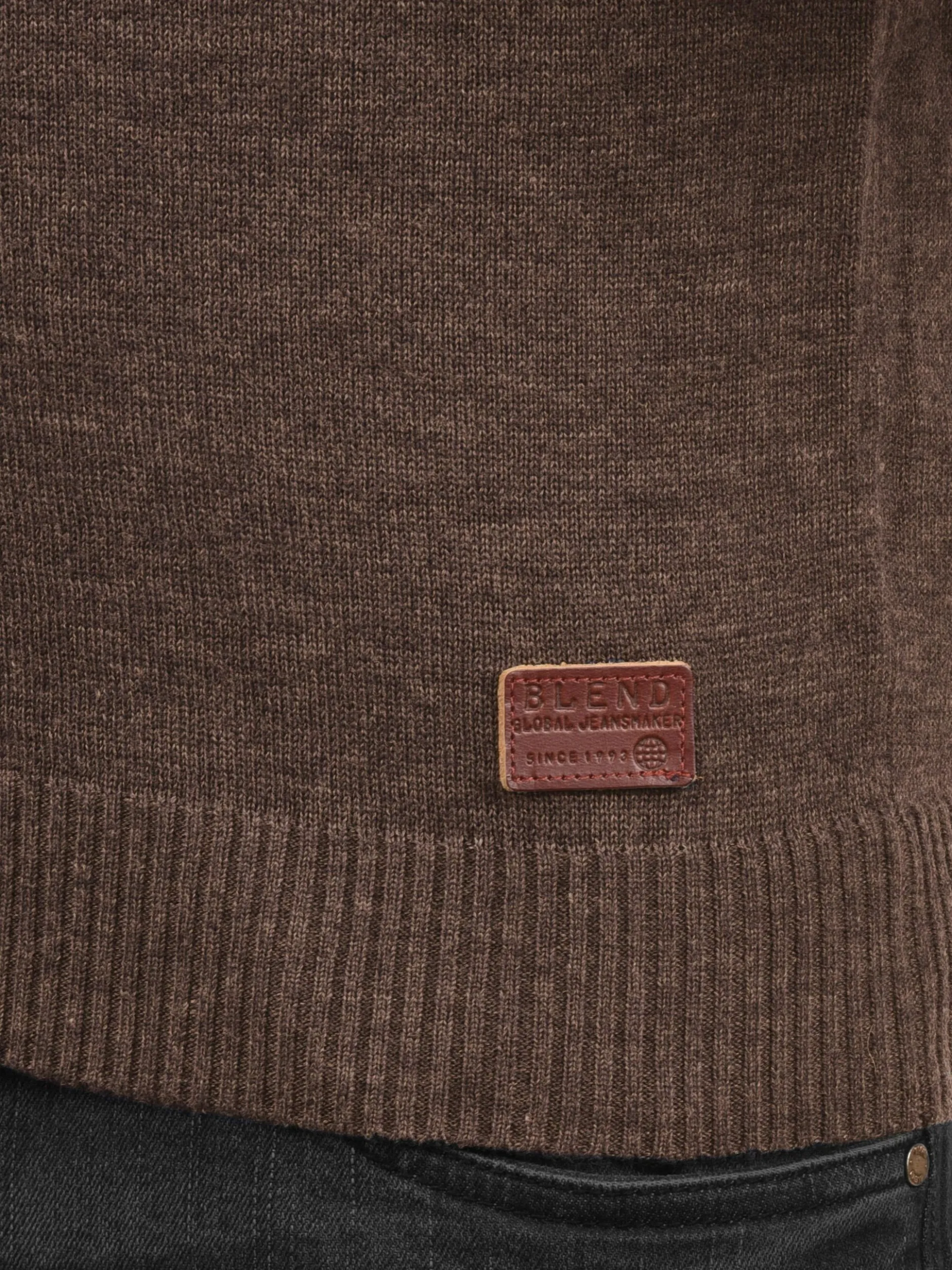 BLEND Herren Strickpullover - BHLasse in mocca