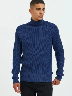 BLEND Herren Strickpullover in blau