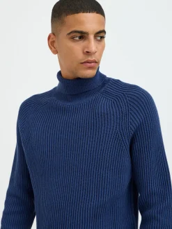 BLEND Herren Strickpullover in blau