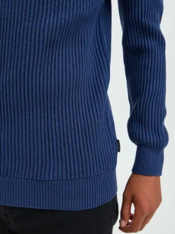 BLEND Herren Strickpullover in blau